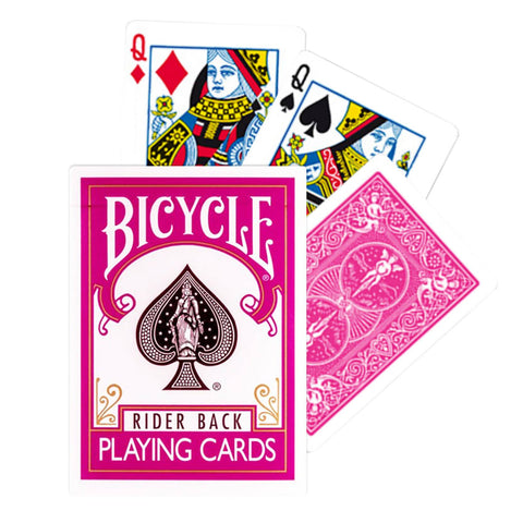 Bicycle Fuchsia Rider Back Standard Playing Cards Deck