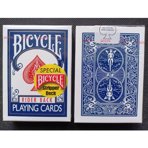 Bicycle Rider Back Stripper playing cards (Blue)