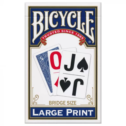 Bicycle Large Print Playing Cards – Blue Back