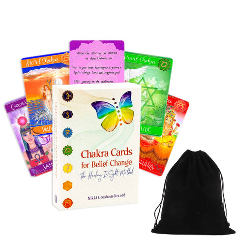 Chakra Cards For Belief Change Deck Findhorn Esoteric Healing Guide With Bag