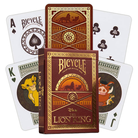 Bicycle Disney Lion King Inspired Playing Cards Deck Gold Foil Back