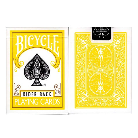 Bicycle Yellow Playing Cards Deck Rider Back Magic Tricks Poker USpcc