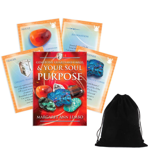 Gemstone Guardians Cards & Your Soul Purpose Deck Findhorn Press With Bag