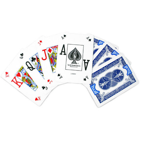 Bicycle Pro Blue Deck Pokerpeek Face Playing Cards Deck Poker Size