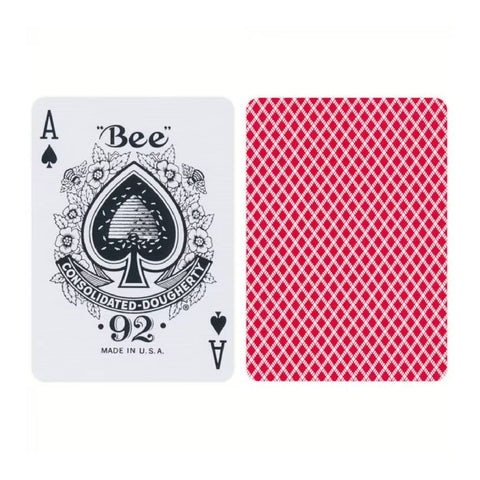 Bee Standard Index Red Playing Cards Bicycle Magic Tricks Casino USpcc