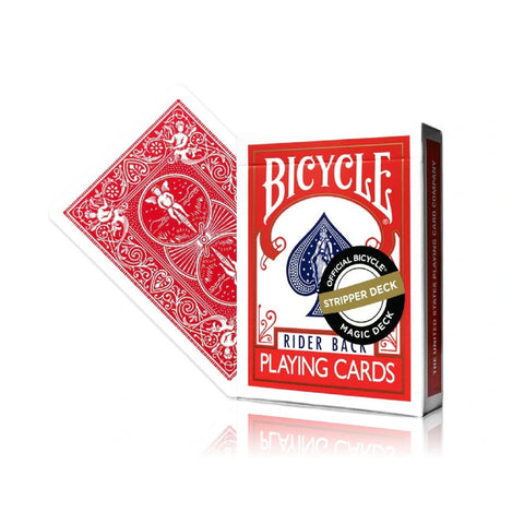 Bicycle Red Stripper Deck – Rider Back – Magic Trick Playing Cards