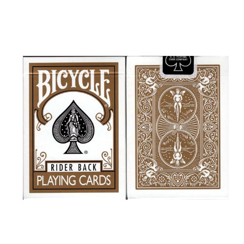 Bicycle Rider Back Brown Playing Cards Deck Magic Tricks Poker Made In USA