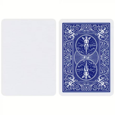 Bicycle Rider Back No Face Blank White Magic Tricks Cards Deck USpcc Blue