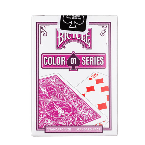 Bicycle Color Series #1 Berry Playing Cards Deck Light Pink Poker Size