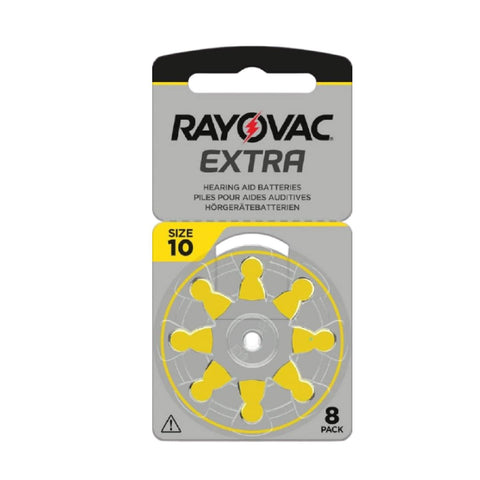 56x Rayovac Extra Size 10 Hearing Aid Batteries Pr70 8Bl 1.45V Zinc Air