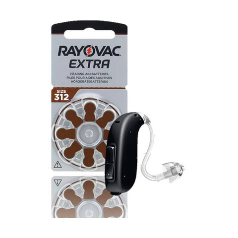 32x Rayovac Extra 312 Hearing Aid Batteries PR41 1.45V Zinc Air Long Expiry