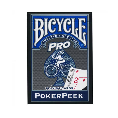 Bicycle Pro Blue Deck Pokerpeek Face Playing Cards Deck Poker Size