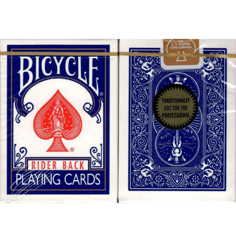 Bicycle Rider Back 808 Black Seal Playing Cards Blue