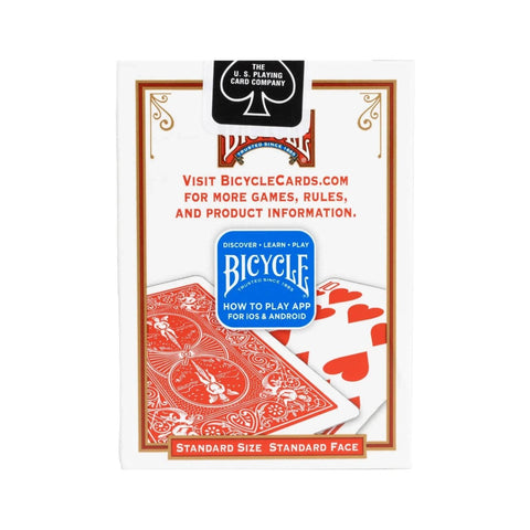 Bicycle Standard Rider Back Blister Pack 2 Decks Playing Cards 1 Red 1 Blue