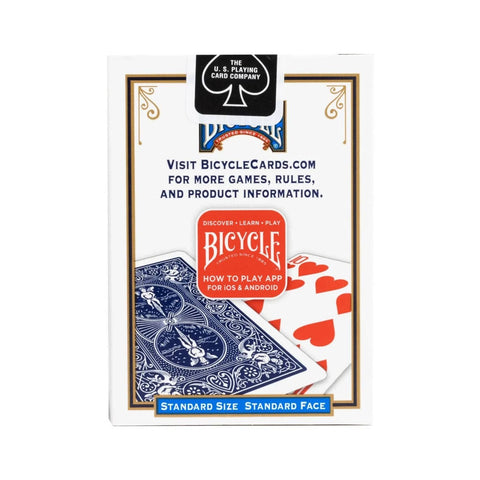 Bicycle Standard Rider Back Blister Pack 2 Decks Playing Cards 1 Red 1 Blue