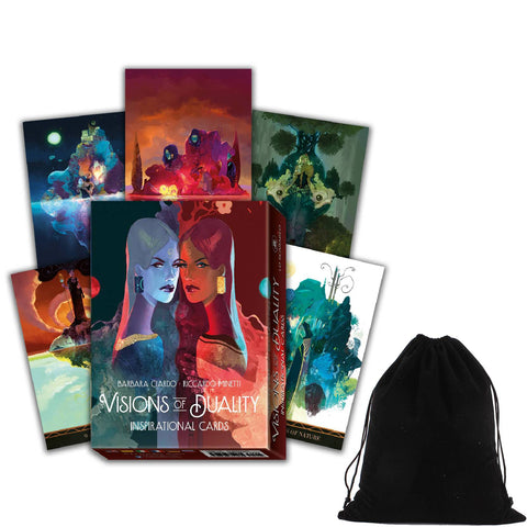 Visions Of Duality Inspirational Cards Deck & Book Reflections Lo Scarabeo With Bag