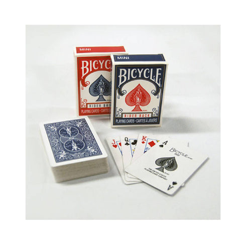 Bicycle Rider Back Mini Standard Index Poker Playing Cards Magic Tricks Red