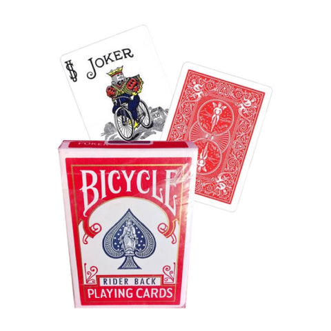 Bicycle Rider Back 808 Black Seal Playing Cards Red