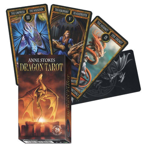 Anne Stokes Dragon Tarot Cards Deck Fournier Original Esoteric Telling
