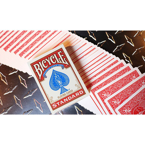 Bicycle Rider Standard poker cards golden frame Color Red