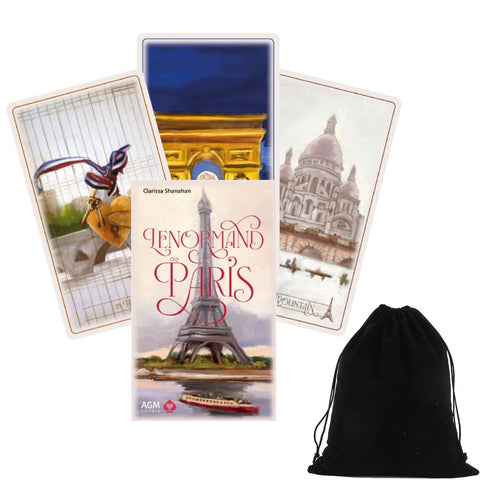 Lenormand De Paris Cards Deck Clarissa Shanahan Agm Urania With Bag