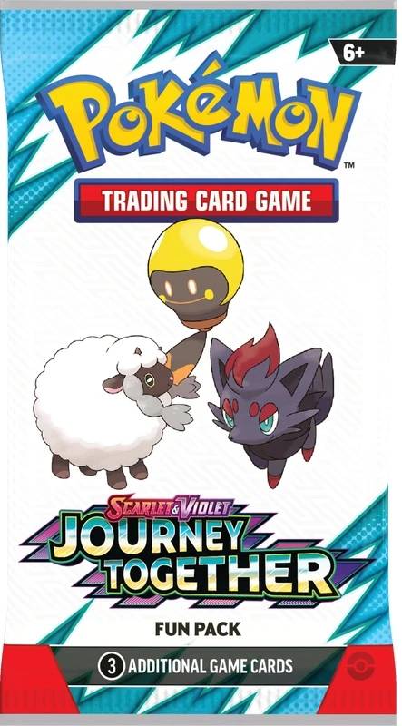 Pokemon TCG Scarlet & Violet Journey Together Fun Pack – 3 Cards, English