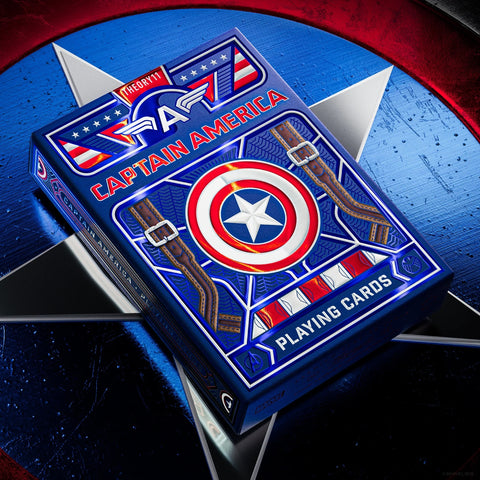 Captain America Playing Cards Deck by Theory11 Poker Magic Collectible