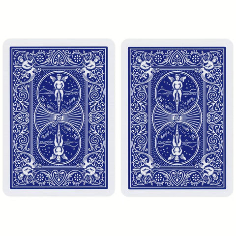 4x Bicycle Rider Back Double Back Blue Playing Cards Magic Decks