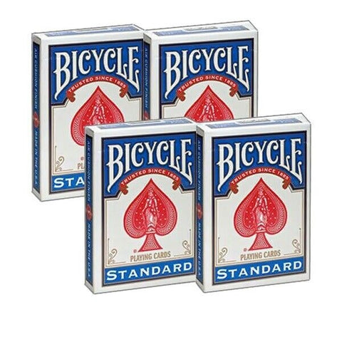 4x Bicycle Double Face Playing Cards Decks Poker Size Magic Tricks