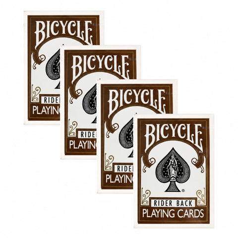 Bicycle Rider Back Brown Playing Cards Deck Poker Magic Tricks Made USA
