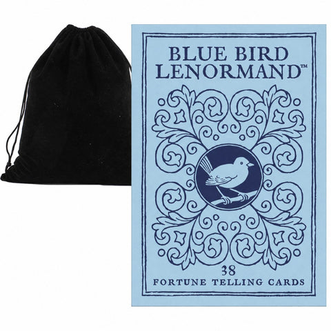 Blue Bird Lenormand Oracle Deck 38 Cards w/ Velvet Bag by US Games