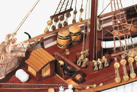 OcCre Aurora Brig 1:65 Wooden Sailing Ship Model Kit with English Guide