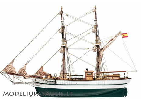 OcCre Aurora Brig 1:65 Wooden Sailing Ship Model Kit with English Guide