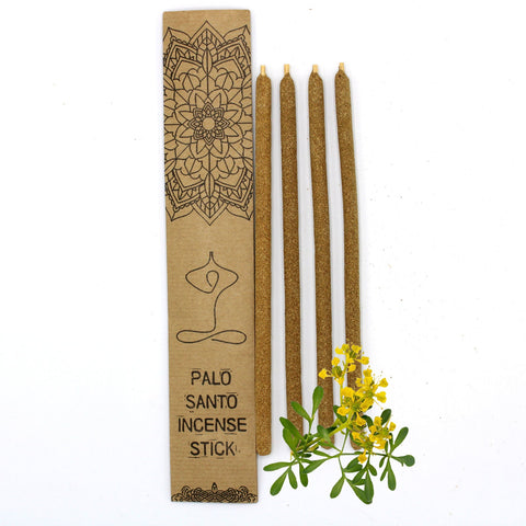 4x Palo Santo Large Incense Sticks Ruda Scent for Cleansing & Meditation