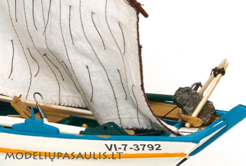 OCCRE Gamela Carmina Wooden Sailboat Model Kit 1:15 Scale Beginner