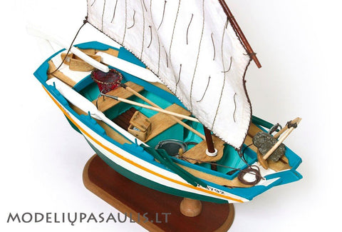 OCCRE Gamela Carmina Wooden Sailboat Model Kit 1:15 Scale Beginner