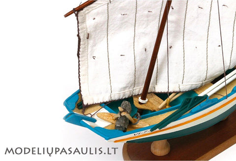 OCCRE Gamela Carmina Wooden Sailboat Model Kit 1:15 Scale Beginner