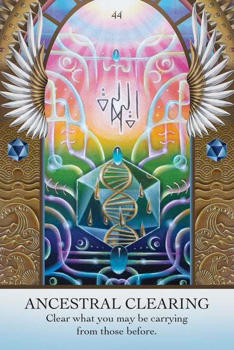 The Light Code Apothecary Oracle Cards Deck 70 Cards & Guidebook Blue Angel