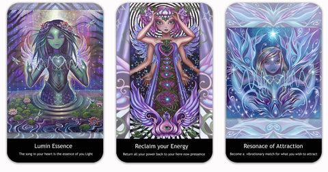 Beyond Lemuria Oracle Cards Deck by Izzy Ivy Blue Angel 56 Cards Set
