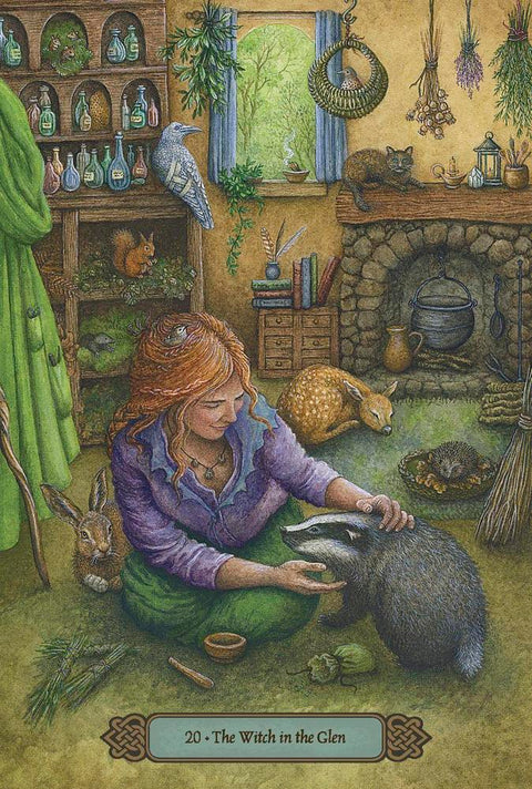Forest of Enchantment Oracle Deck & Guidebook 40-Card Set by Llewellyn