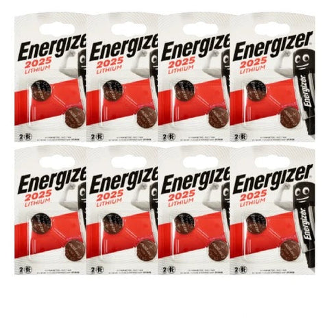 16x Energizer CR2025 3V Lithium Coin Cell Batteries DL2025 Watch Remote