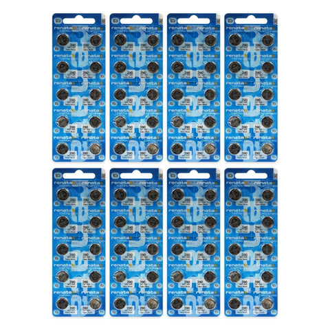 80x Renata 390 SR1130SW silver oxide batteries - 8 blister strips of 10