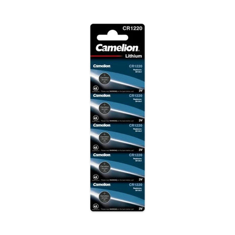 Camelion CR1220 3V lithium - original blister card of 5