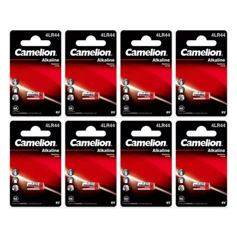 8x Camelion 4LR44 6V Alkaline Batteries A544