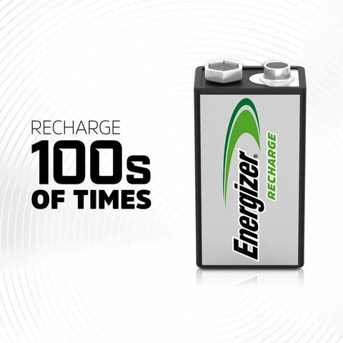2x Energizer Power Plus 9V Rechargeable NiMH Batteries 175mAh PP3 HR22