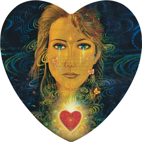 Lovers Oracle Cards Deck by Blue Angel, 44 Heart Shaped Love Messages