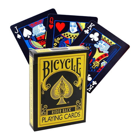 Bicycle Reverse Yellow Black Playing Cards Deck Poker Magic Tricks
