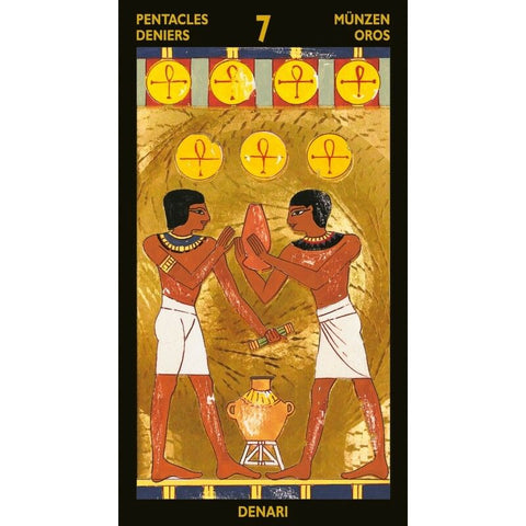 Nefertari's Tarot Deck by Lo Scarabeo Egyptian Gold Foil Fortune Cards