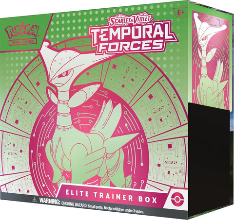 Pokemon TCG Scarlet & Violet Temporal Forces Iron Leaves Elite Trainer Box