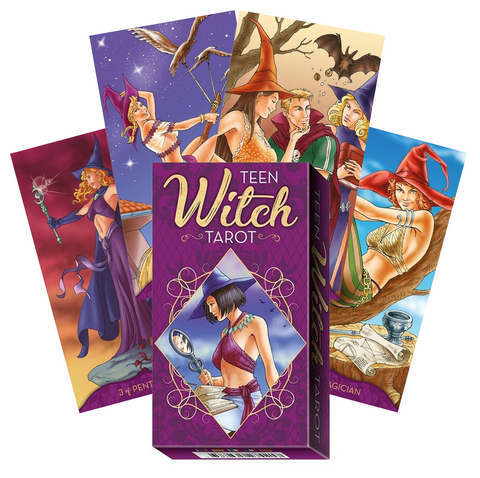 Teen Witch Tarot Cards Deck Fortune Esoteric Lo Scarabeo Platano Tuan Italy NEW